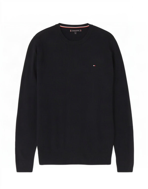 Tommy Hilfiger Pull à col rond pour homme XL Bleu marine Coton
