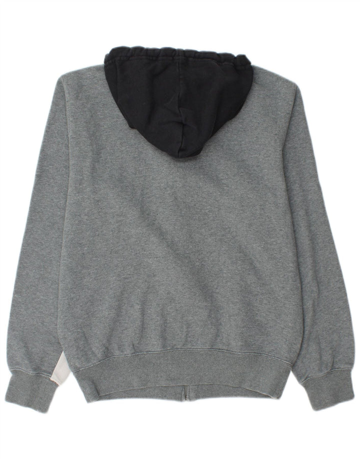 Champion Mens Zip Hoodie Sweater Medium Grey Colourblock Cotton
