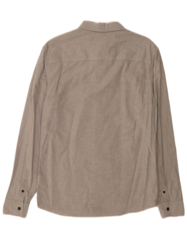 All Saints Chemise Homme Petit Gris Coton