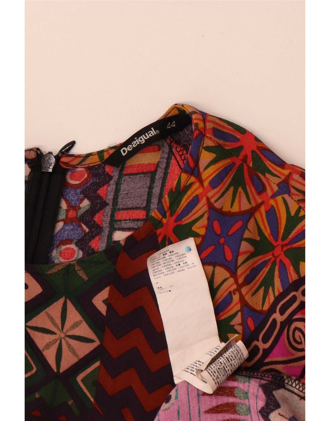 Desigual Γυναικείο φόρεμα 3/4 με μανίκια EU 44 XL Πολύχρωμο συνονθύλευμα