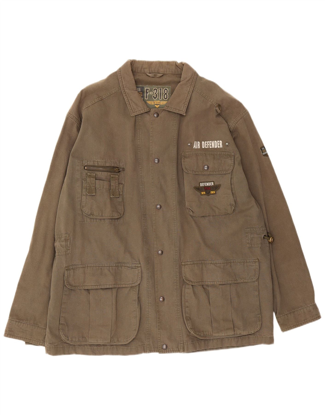 Vintage Herre Utility Jacket IT 52 XL Grå