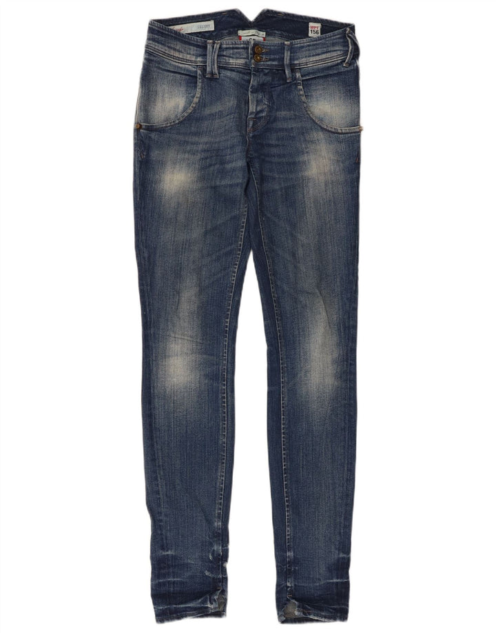 Cycle Womens Skinny Jeans W25 L31 Blue Cotton