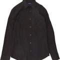 TRUSSARDI JEANS Mens Shirt Large Black Cotton Vintage Trussardi Jeans and Second-Hand Trussardi Jeans from Messina Hembry 