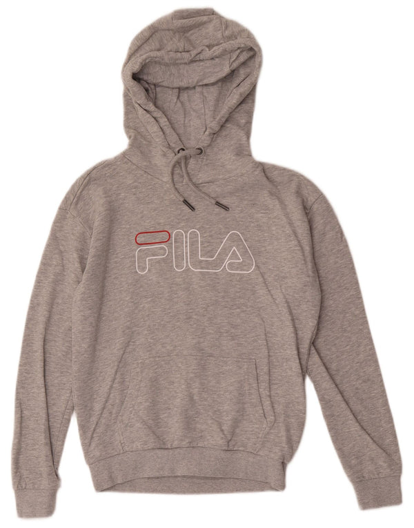 Fila Jersey con capucha gráfica para hombre XS Algodón gris