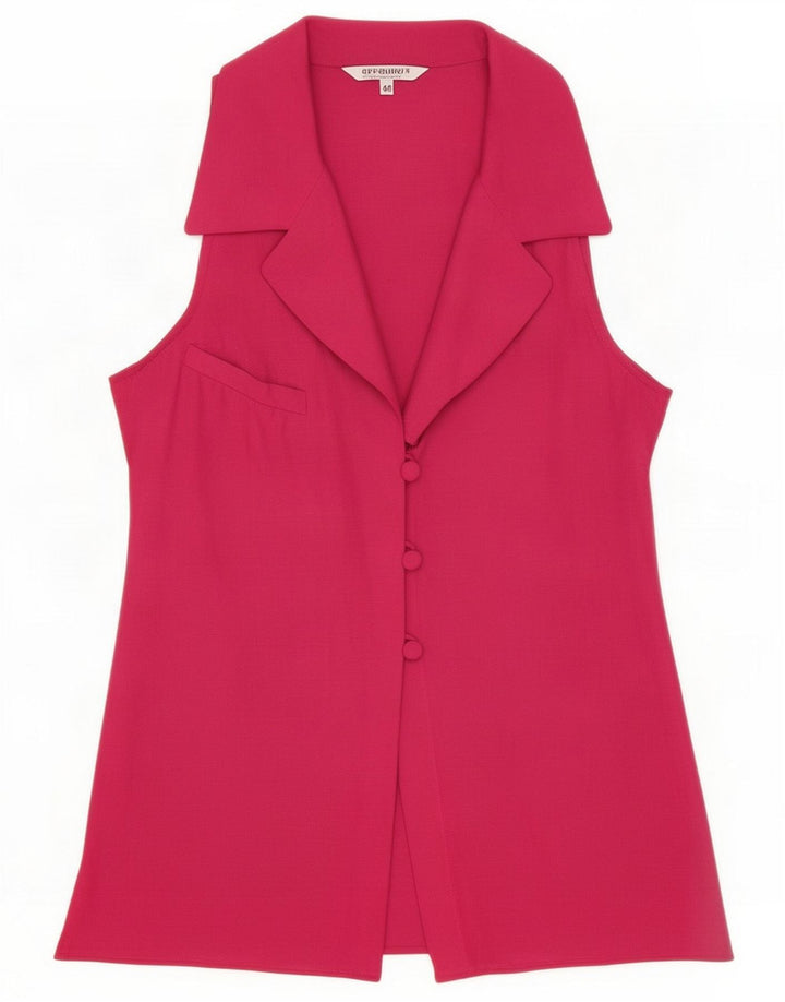 Erreuno Womens Sleeveless Shirt Blouse IT 44 Medium Pink