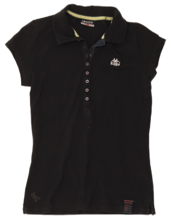 Kappa Womens Polo Shirt IT 36 XS Black