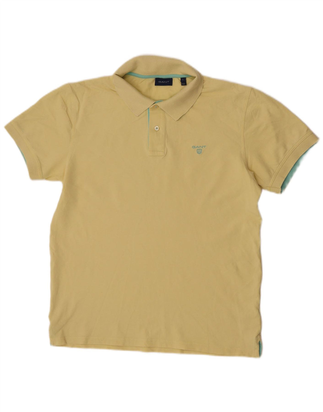 GANT Polo Homme Large Jaune Coton