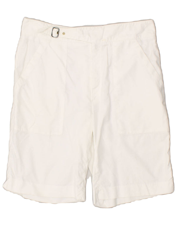 CERRUTI 1881 Ανδρικό σορτς Chino IT 50 μεγάλο W32 λευκό βαμβακερό