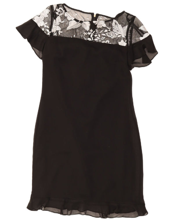 Rochie teacă pentru femei Karl Lagerfeld US 4 Small Negru Floral Poliester