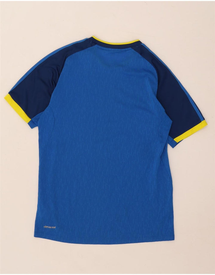 Tricou Adidas Climacool pentru bărbați Top mic, albastru, poliester color bloc