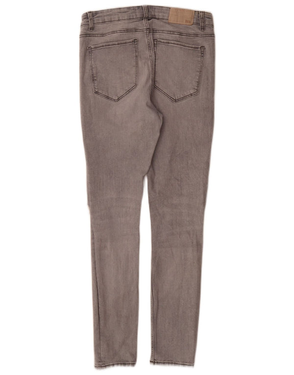 Zara Womens Distressed Skinny Jeans EU 38 Small W28 L27 Grey Cotton
