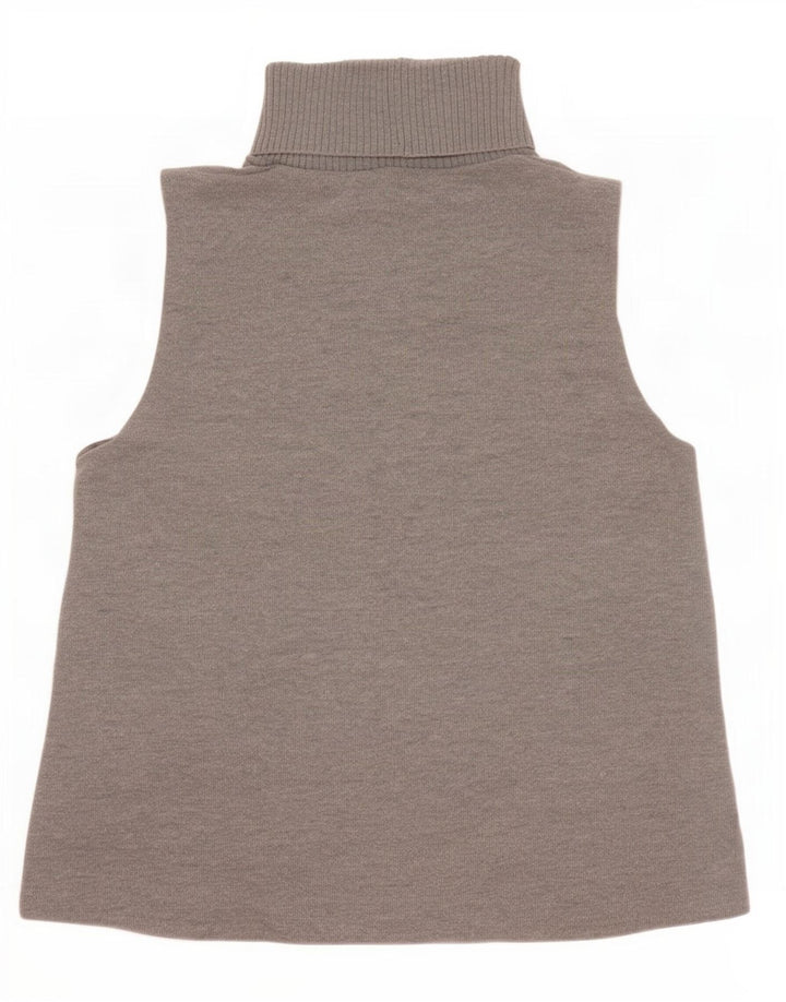 Zara Damen Weste Tank Top UK 16 Large Grau