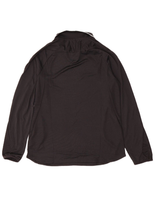 Nike Mens Dri Fit Top Long Sleeve Small Black Polyester