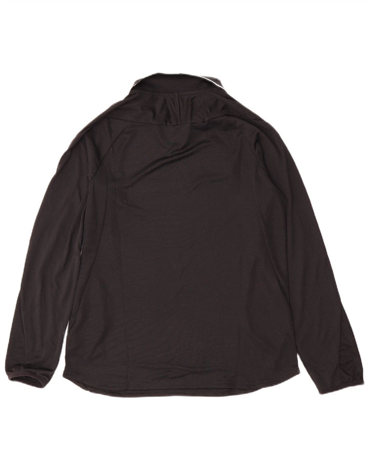 Męska koszulka Nike Dri Fit z długim rękawem, mała, czarna, poliestrowa