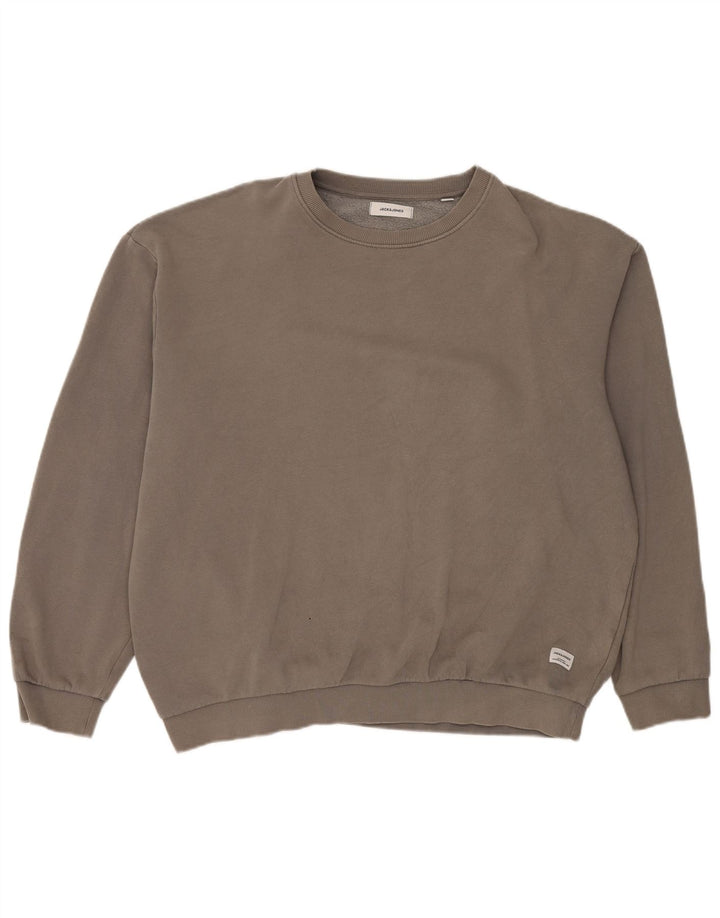 Jack & Jones Herre Sweatshirt Jumper XL Grå Bomuld