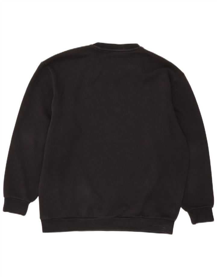 Adidas Mens Graphic Oversized Sweatshirt Jumper 2XS Black Cotton
