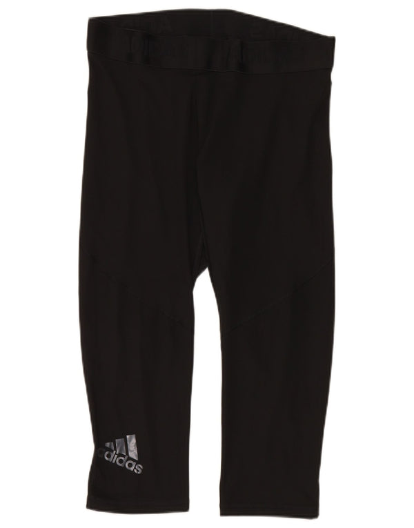 Leggings Adidas da donna Climacool Graphic Capri UK 18 XL neri