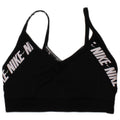 Reggiseno sportivo imbottito Nike da donna, top piccolo, in poliestere nero, sportivo
