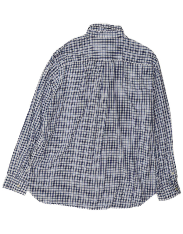 Chaps Chemise Flanelle Homme XL Bleu Carreaux Coton