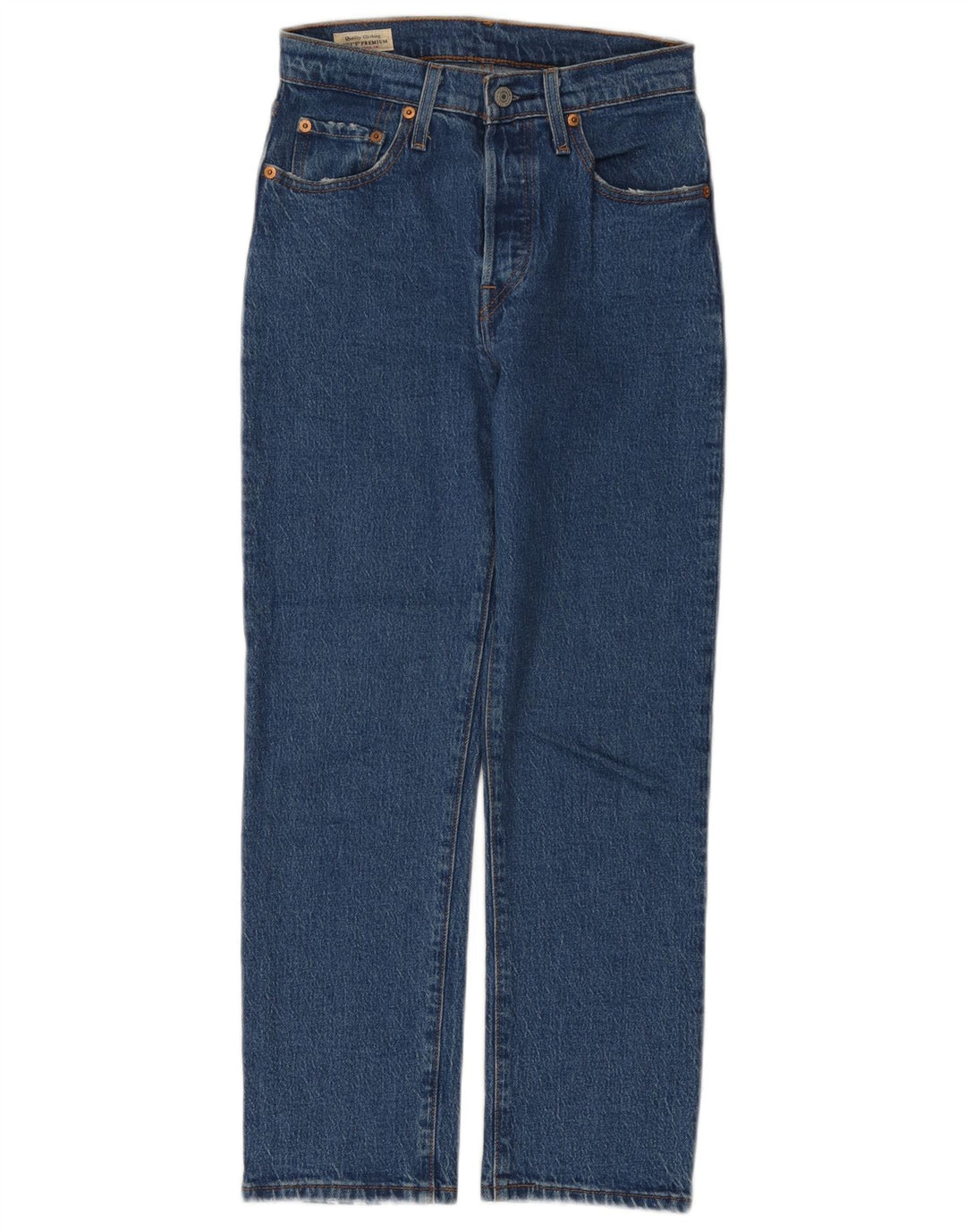 Levi's Damen 501 Straight Jeans W25 L26 Blaue Baumwolle