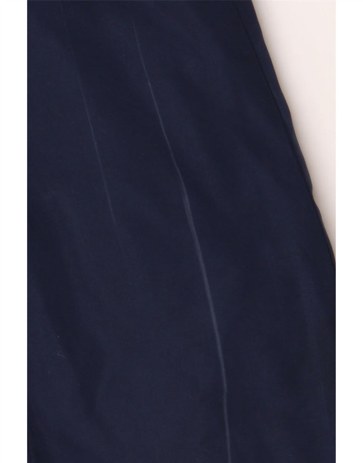 MARKS & SPENCER Womens Autograph Hooded Parka Jacket UK 14 Large Navy Blue