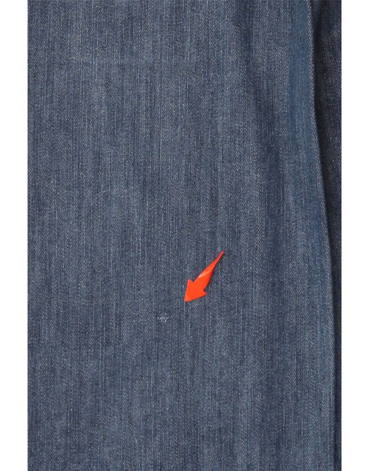 Jeans Dritti Donna TRUSSARDI W26 L30 Blu Cotone