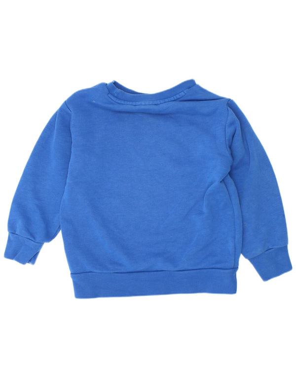 Adidas Baby Boys Graphic Sweatshirt Jumper 18-24 Months Blue Cotton
