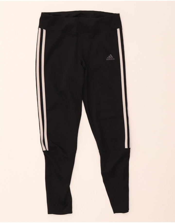 ADIDAS Womens Climalite Leggings UK 8/10 Small  Black Polyester