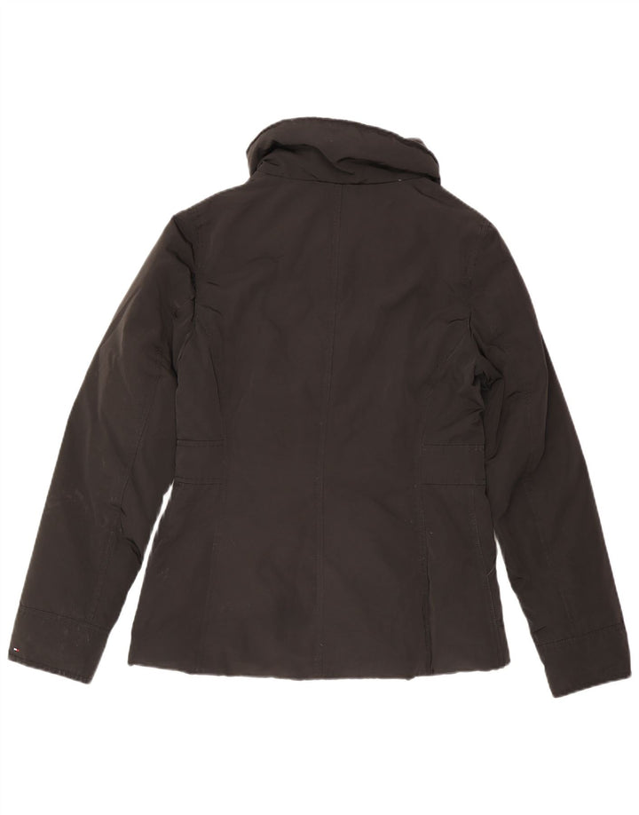Giacca imbottita da donna Tommy Hilfiger UK 14 poliestere nero medio