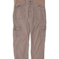 LEE Womens Relaxed Fit Cargo Capri Trousers US 6 Medium W32 L22 Grey Vintage Lee and Second-Hand Lee from Messina Hembry 