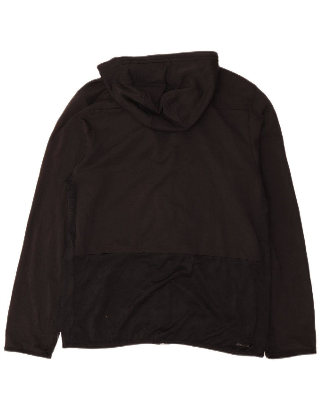 Adidas Mens Hooded Tracksuit Top Jacket Medium Black