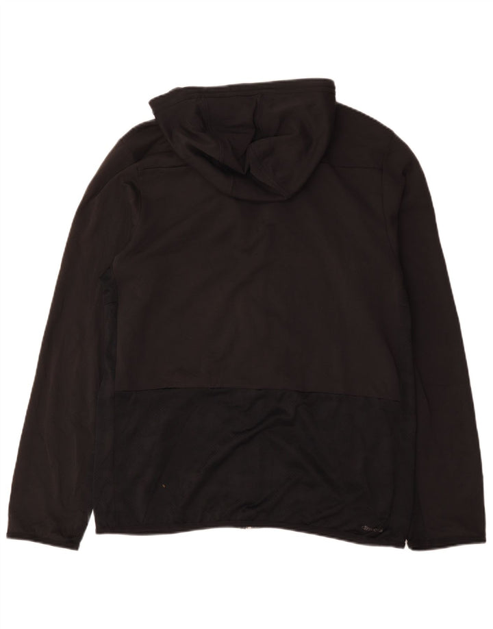 Adidas Mens Hooded Tracksuit Top Jacket Medium Black