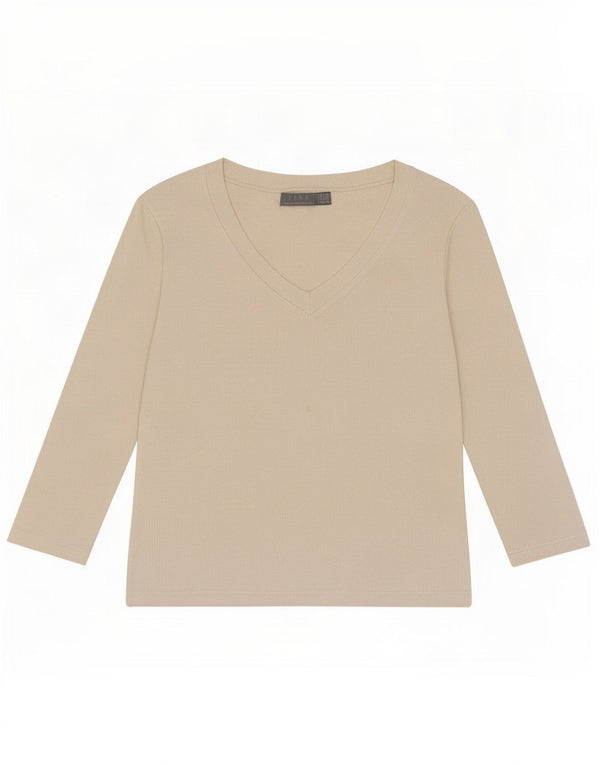 Zara Womens Crop Top 3/4 ærme UK 12 Medium White
