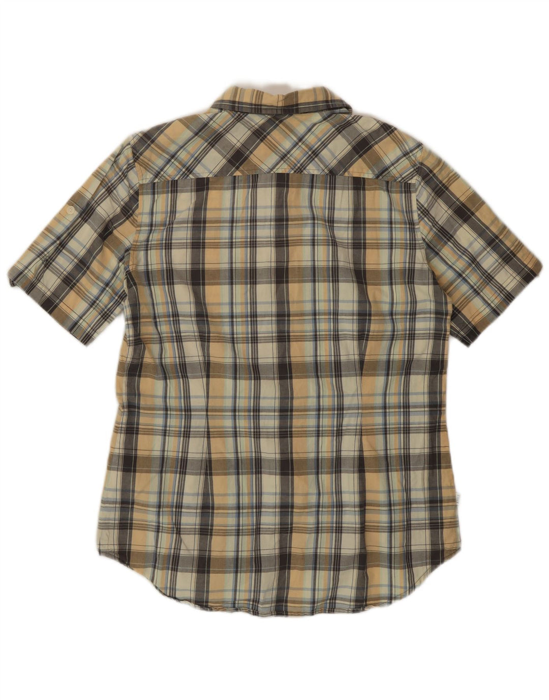 Aigle Womens Short Sleeve Shirt EU 40 Medium Multicoloured Plaid Cotton