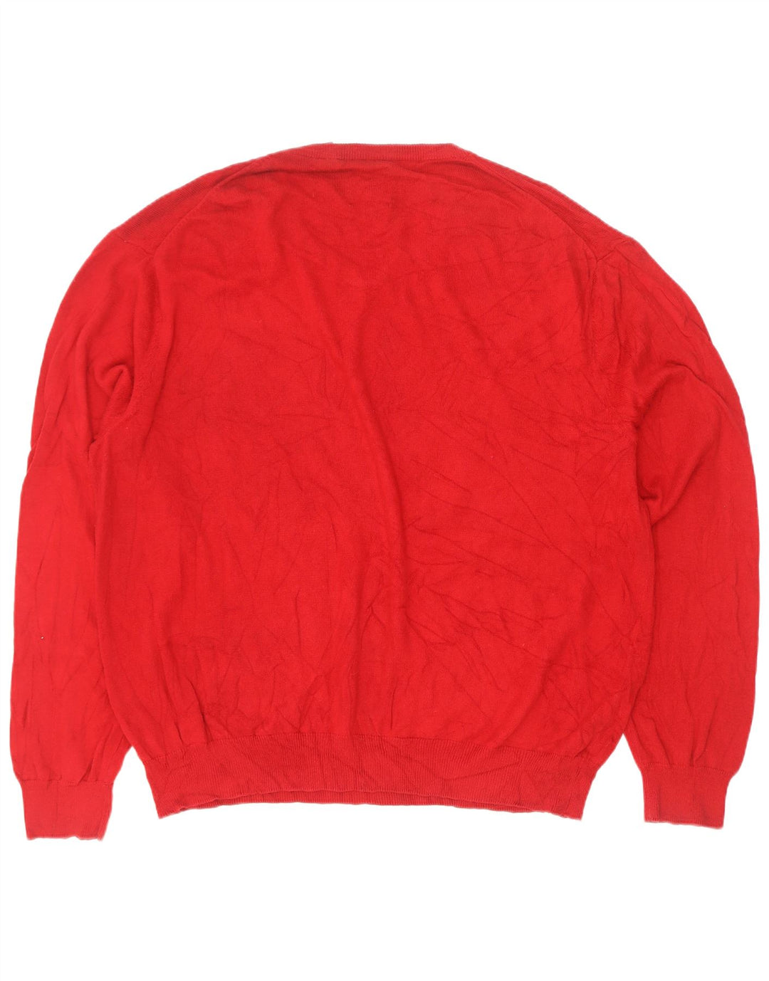 Chaps Herre V-hals sweater 2XL Rød Bomuld