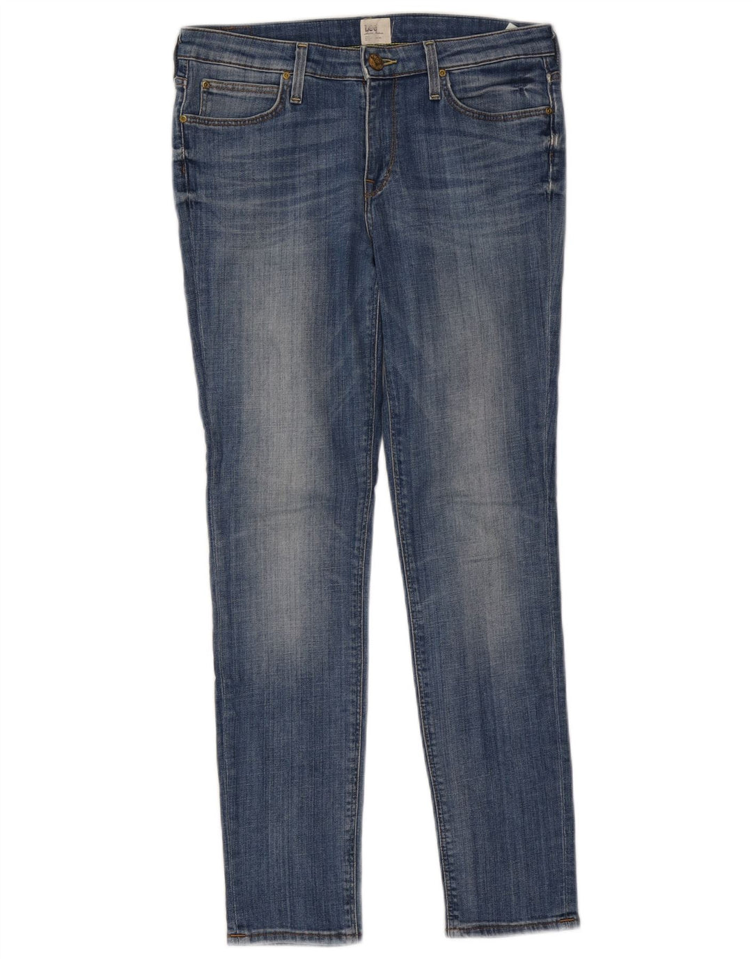 LEE Womens Scarlett Slim Jeans W30 L28 Blue Cotton