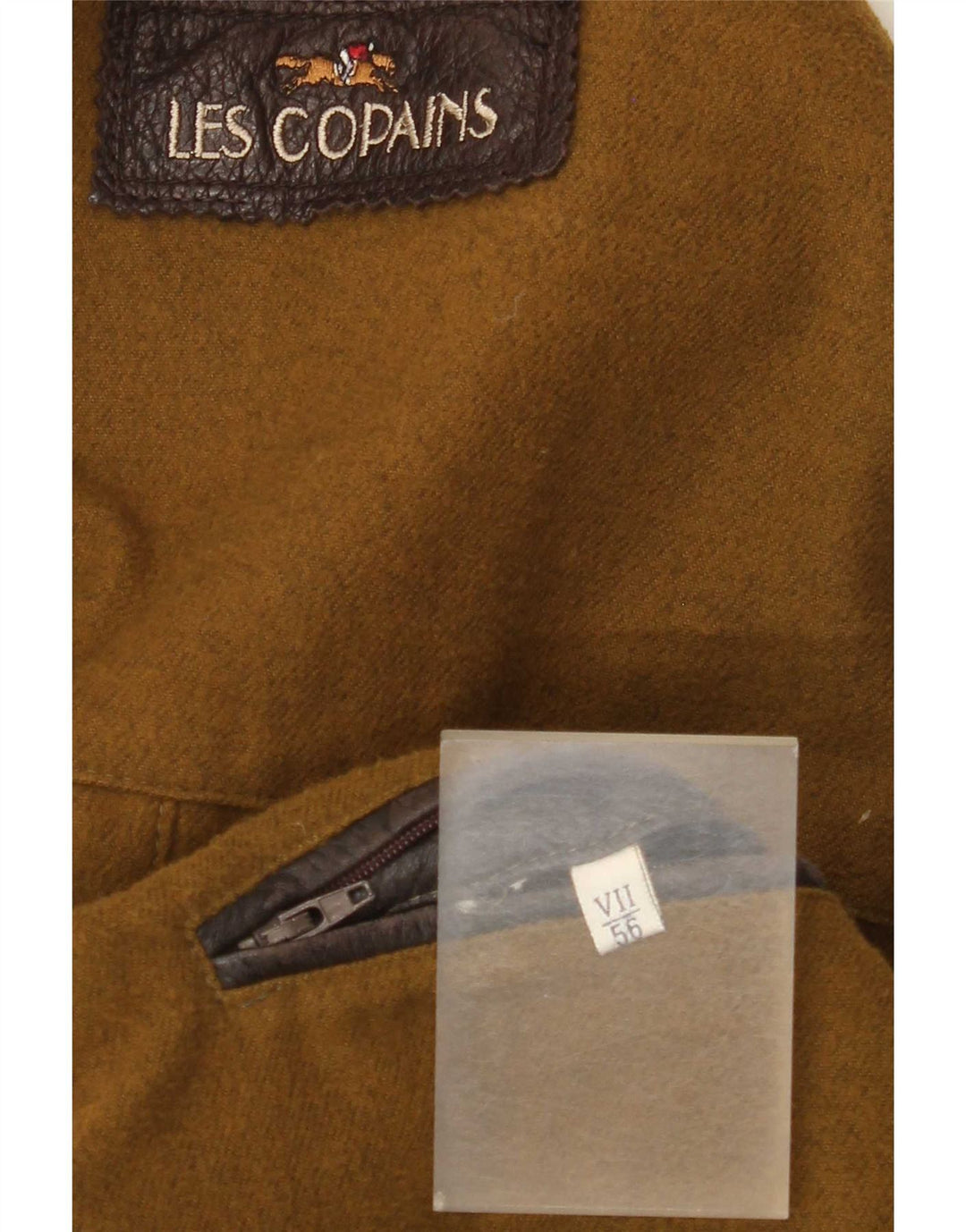 Les Copains Mens Reversible Leather Gilet IT 56 3XL Brown