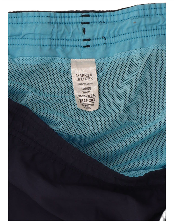 Męskie spodenki kąpielowe Marks & Spencer, duże, granatowe, polichlorkowe