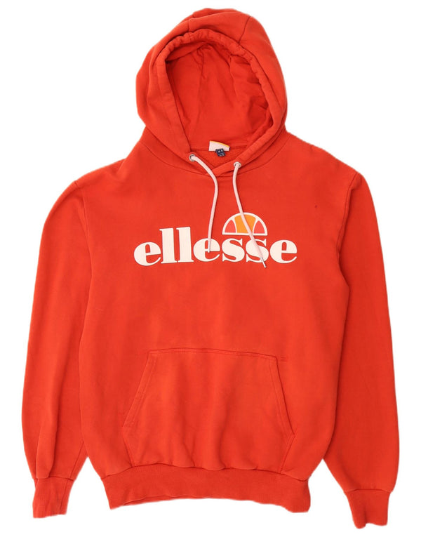 Ellesse Ženska majica s kapuljačom slobodnog kroja UK 12 srednje crvene boje