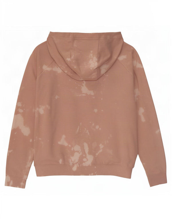Felpa con cappuccio da uomo Nike XL in cotone tie dye rosa