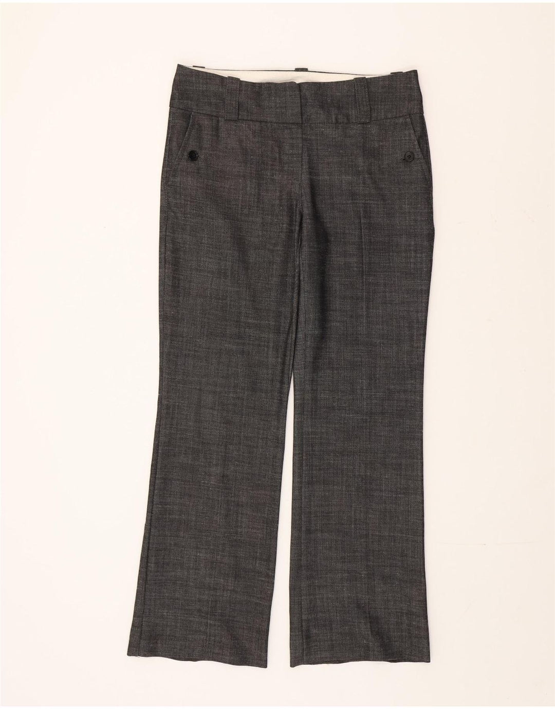 Monsoon Womens Bootcut Casual Trousers UK 10 Small W32 L30 Grey Polyester