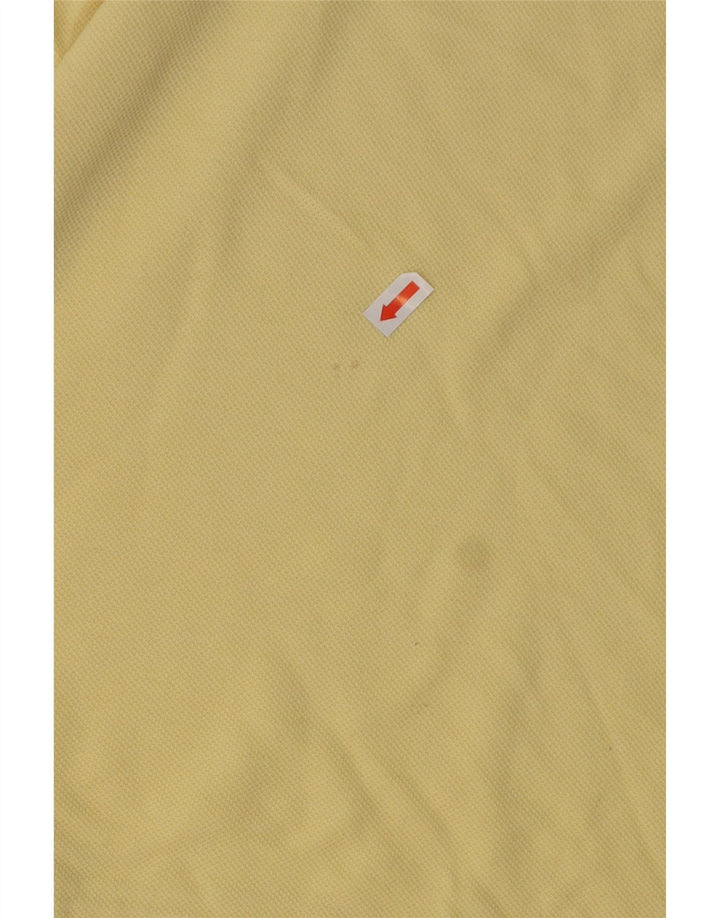 SERGIO TACCHINI Mens Polo Shirt Medium Yellow Cotton