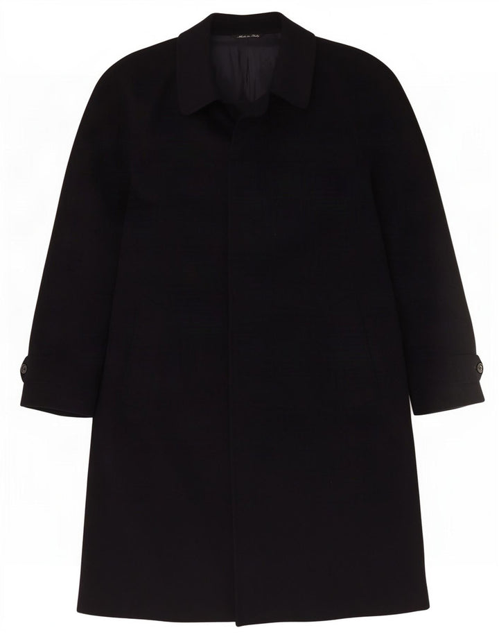 Cappotto da uomo Piccadilly UK 38 medio in lana blu navy