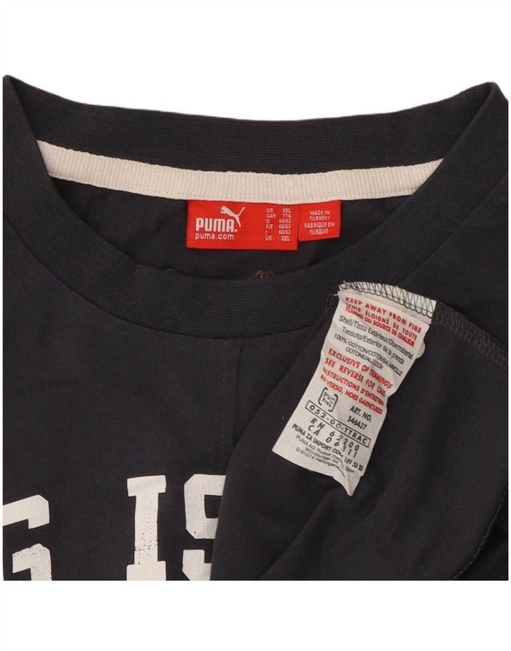 Puma Herren Grafik-Weste Top 2XL Marineblau Baumwolle