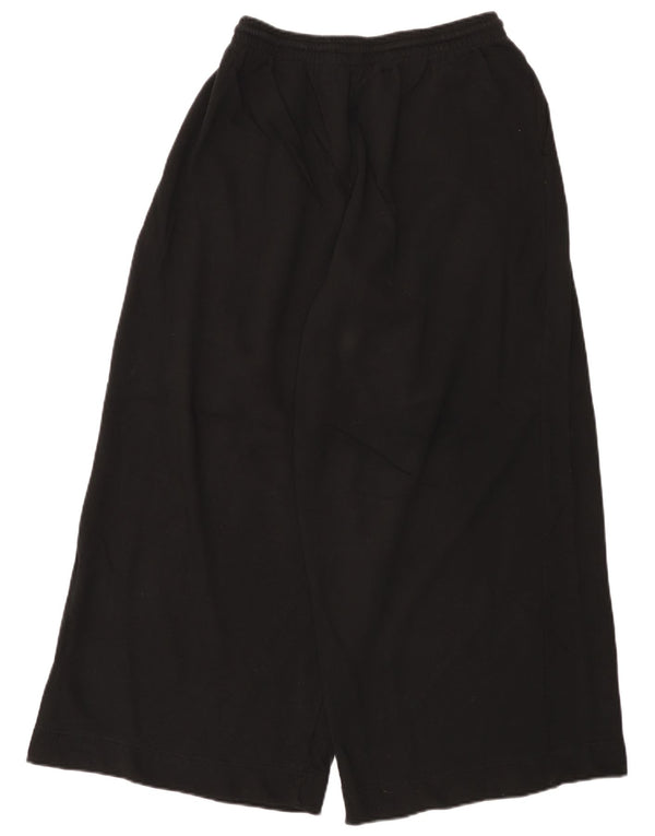 Zara kvinders højtaljede brede ben Casual bukser Small W26 L28 Sort