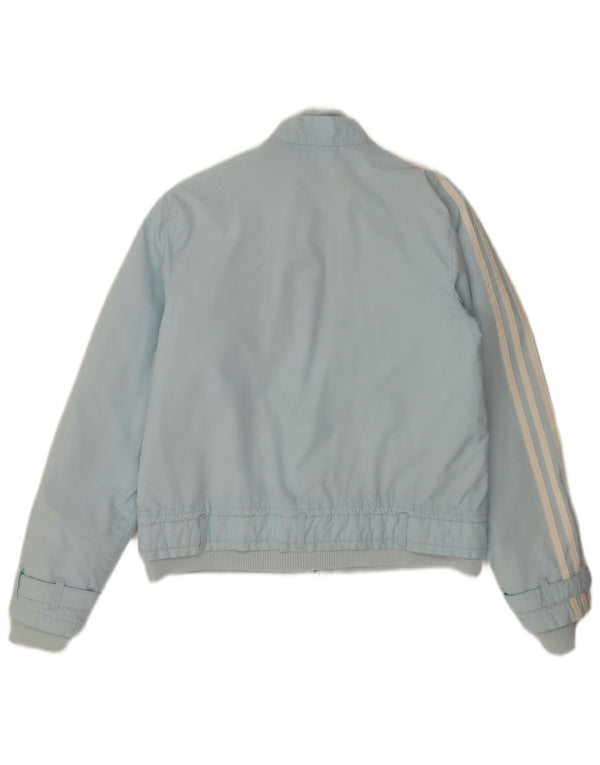 Giacca bomber da donna Adidas UK 10 Small Blu Poliestere