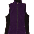 CHAPS Womens Fleece Gilet UK 14 Medium Purple Colourblock Polyester Vintage Chaps and Second-Hand Chaps from Messina Hembry 
