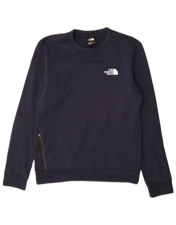 The North Face Mens Sweatshirt Jumper Small Navy Blue Polyester