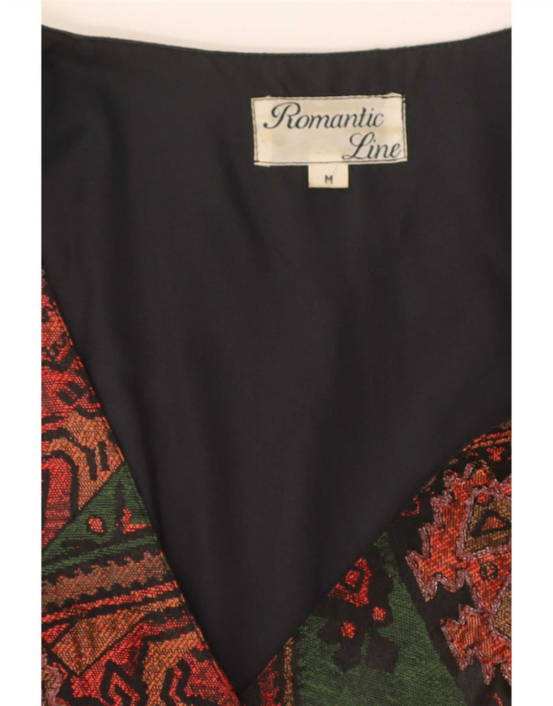 Vintage Γυναικείο Γιλέκο UK 12 Medium Πολύχρωμο Patchwork Πολυεστέρας
