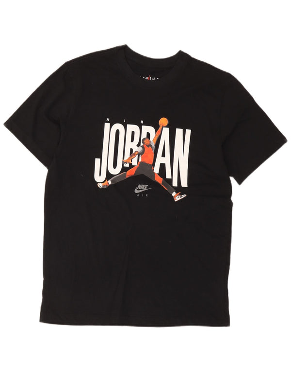 Jordan Herre grafisk T-shirt Top Medium Sort Bomuld